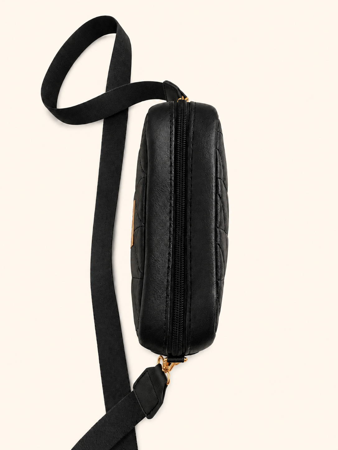 Midnight Quilted Crossbody