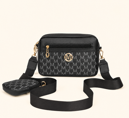 Midnight Monogram Crossbody Bag