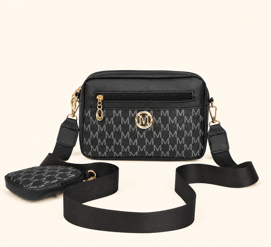 Midnight Monogram Crossbody Bag