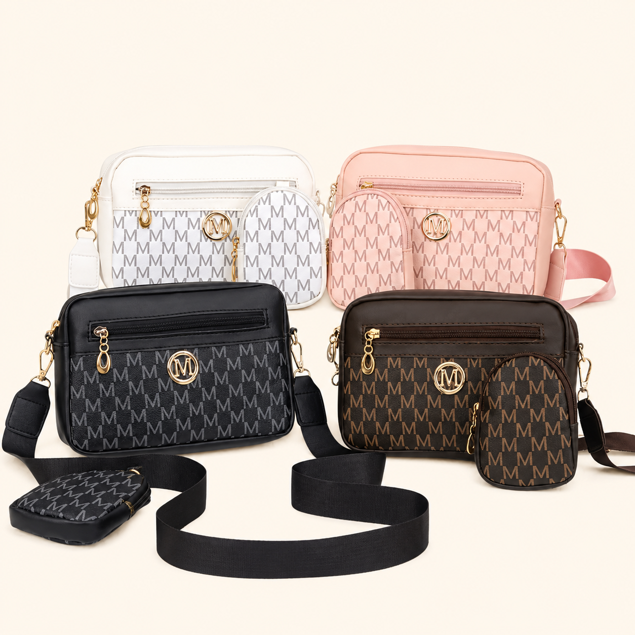 Midnight Monogram Crossbody Bag