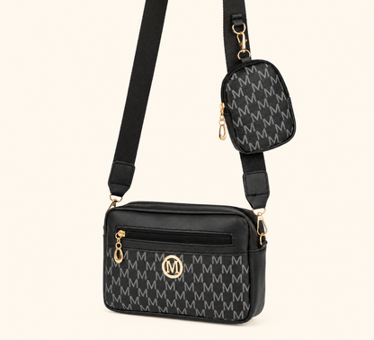 Midnight Monogram Crossbody Bag