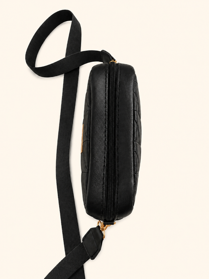 Midnight Quilted Crossbody