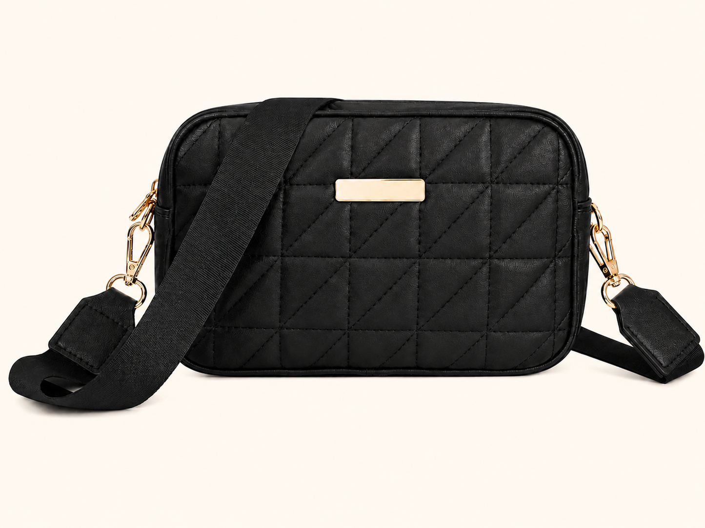Midnight Quilted Crossbody