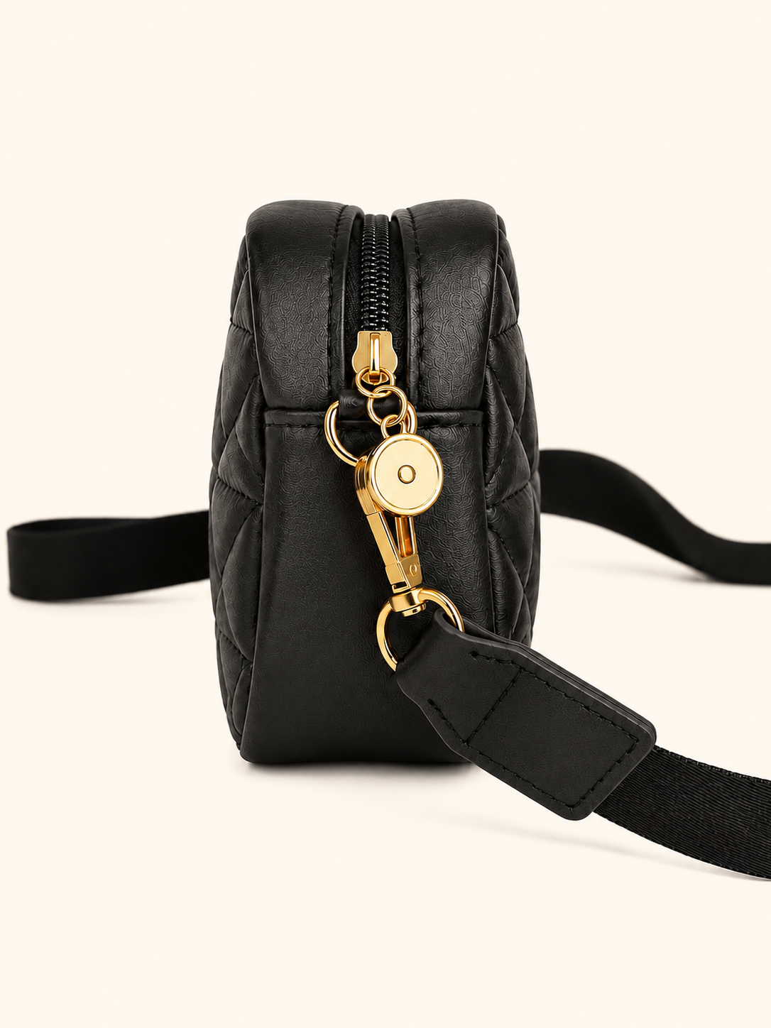 Midnight Quilted Crossbody